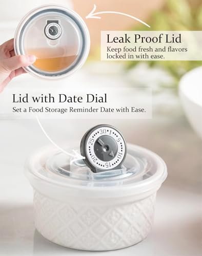 12 oz Ramekins Oven Safe, Ceramic Creme Brulee Ramekins with Lids