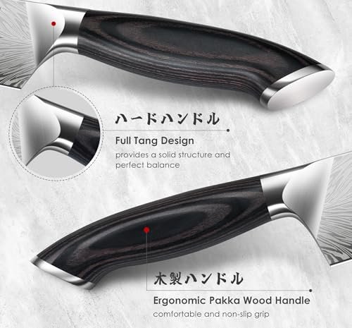 16 Pieces Knife Set, Knife Block Set in Powder Steel, Ultra Sharp