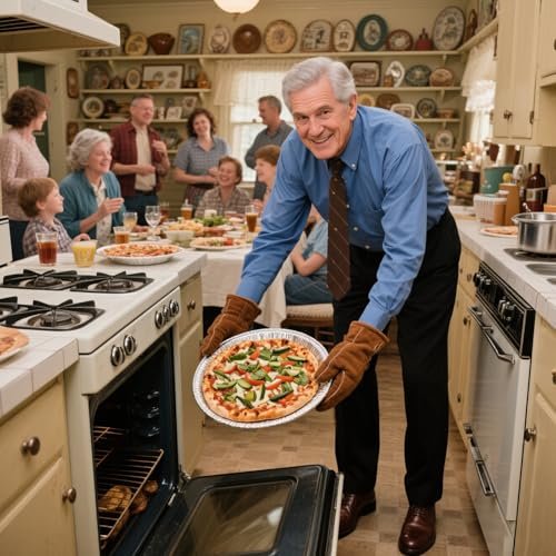 25 Pack 12 Inch Disposable Pizza Pans, Aluminum Pizza Pans, Round Pizza Pan Foil Focaccia Pan, Chocolate Cookies Cake Tin, Serving Platter Tray, Freezer & Oven Safe