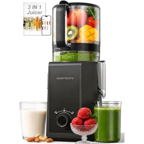 3-in-1 Cold Press Juicer Machine, 6.5-Inch Wide Feed Chute