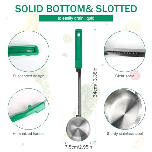 4 Oz Stainless Steel Portion Ladle 2 Pack