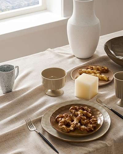 52"x70" Rectangular Tablecloth Only for Small Dining Table, Natural