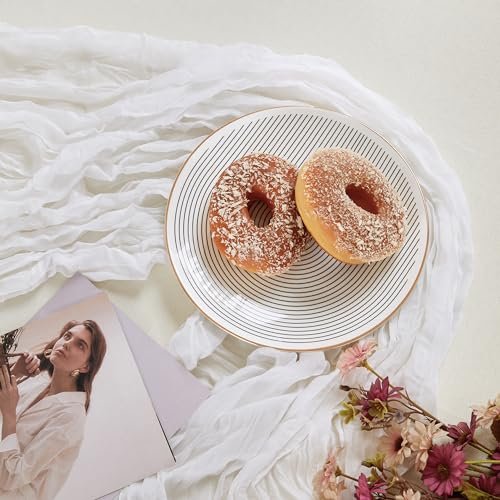 6 Pack White Cheesecloth Table Runner 35×120Inch Fall Boho Gauze Home Decor