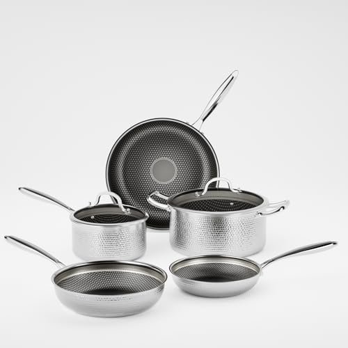 7 Pcs Stainless Steel Nonstick Pots and Pans Set