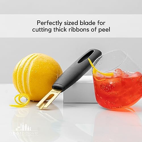 A Bar Above Channel Knife, Black Ergonomic Handle Stainless Steel Blade