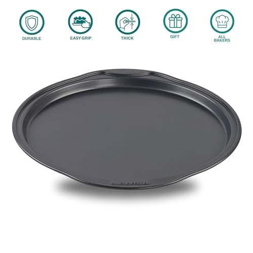 Baker's Secret 2pcs Nonstick Pizza Pan for Oven 12.5", Carbon Steel Pizza Baking Pan, Premium Coating For Easy Release, Pizza Trays for oven - The Classic Collection