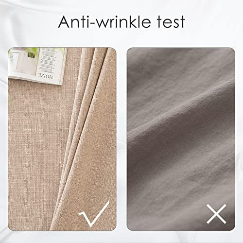 BALCONY & FALCON Rectangle Table Cloth Waterproof Beige 118"x57"