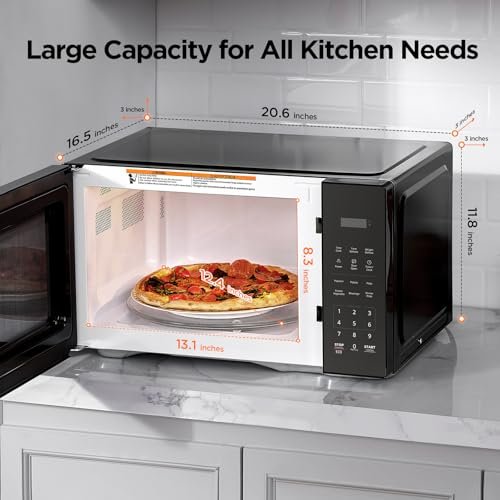 BLACK+DECKER Countertop Microwave Oven, 1.1 Cu.Ft,1000W,Child Safety,Black
