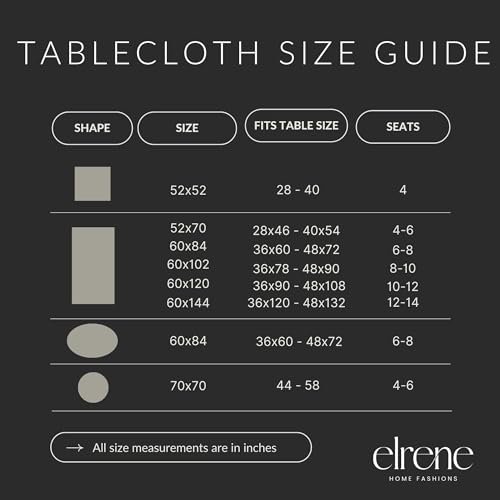 Caiden Elegance Damask Tablecloth, Ivory - 60" W x 120" L