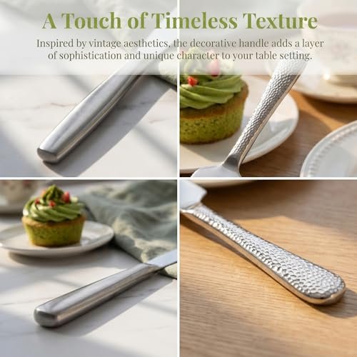 Cake Knife and Server Set, 2-Piece Stainless Steel Wedding Cake Cutting Set
