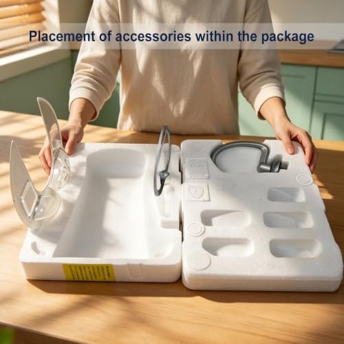 Camic Stand Mixer, 4.2QT+5.3QT Two bowls Electric Food Mixer, 10 Speeds with Digital setting 3-IN-1 Kitchen Mixer for Baking Cakes Cookie Bread Salad with Egg Whisk,Dough Hook,Flat Beater (Black)