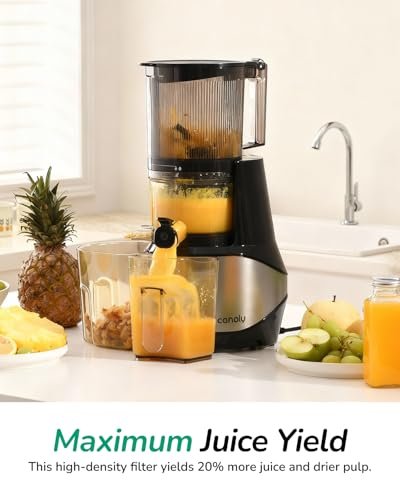 Canoly 3-in-1 Cold Press Juicer C09, Makes Juice & Sorbet & Nut Milk