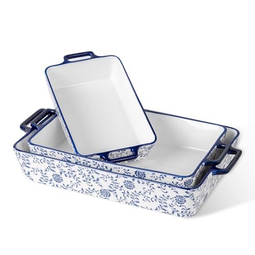 Ceramic Baking Dish Set of 3-15.1''/13.6''/9.9''