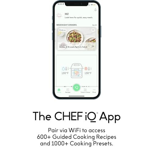 CHEF iQ Smart Pressure Cooker with WiFi and Built-in Scale - Easy-to-Use 10-in-1 Multicooker with 500+ Guided Recipes - Rice Cooker, Slow Cooker, Instant Meals for Foodies - 6 Quart - Family Size