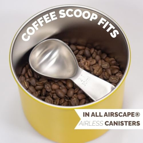 Coffee Scoop | 2 Tbsp | Brushed Steel, Ergonomic Handle | Stainless Steel