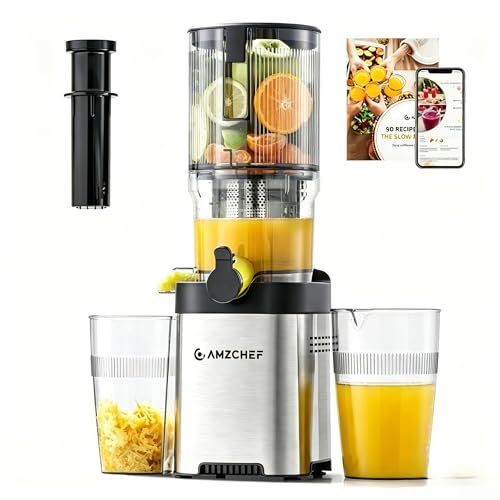 Cold Press Juicer Machine, 5.4" Wide Self-Feeding Chute