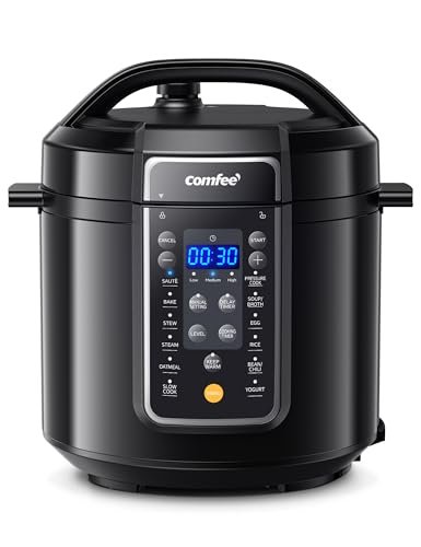 COMFEE' 12-in-1 Electric Pressure Cooker, 6 Quarts, Nonstick Pot