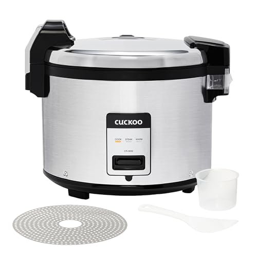 CUCKOO Commercial Rice Cooker and Warmer, 60-Cup Cooked, CR-3032