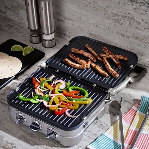 Cuisinart Panini Press and Grill, 1500W 5-in-1 Griddler, Dishwasher-Safe
