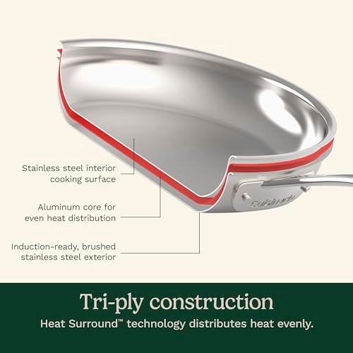 Cuisinart Stainless Steel Pots and Pans Set, Induction Compatible, 12 pc