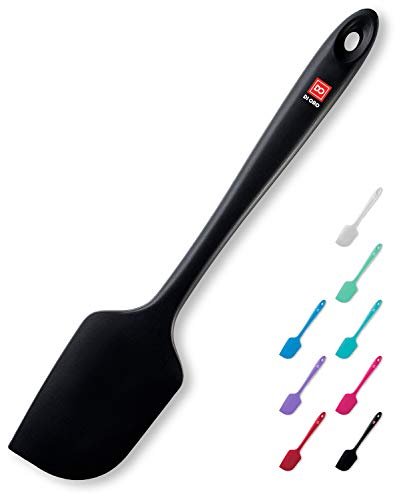 DI ORO Large Silicone Spatula - 600F Heat Resistant, Black