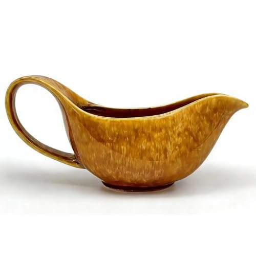Gravy boat with drip-proof spout. 24-ounce large-capacity ceramic pitcher,