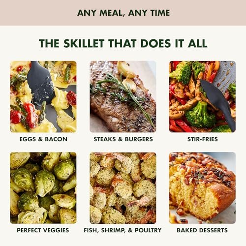 GreenPan Advanced 12” X 15” Electric Skillet with Lid, 7QT Capacity for Family Meals, Ceramic Nonstick PFAS-Free Coating, Fry, Sauté, Steam, Simmer, Sear, Stir Fry, Dishwasher Safe, Clay