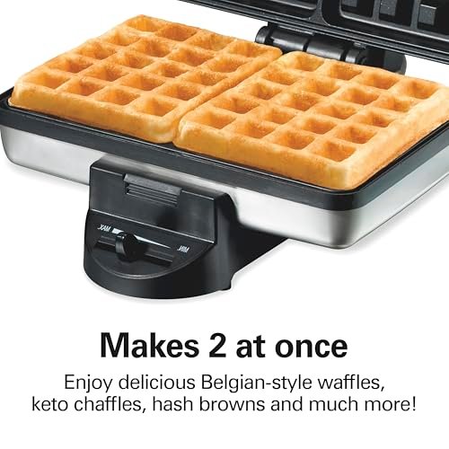 Hamilton Beach Belgian Waffle Maker with Shade Control