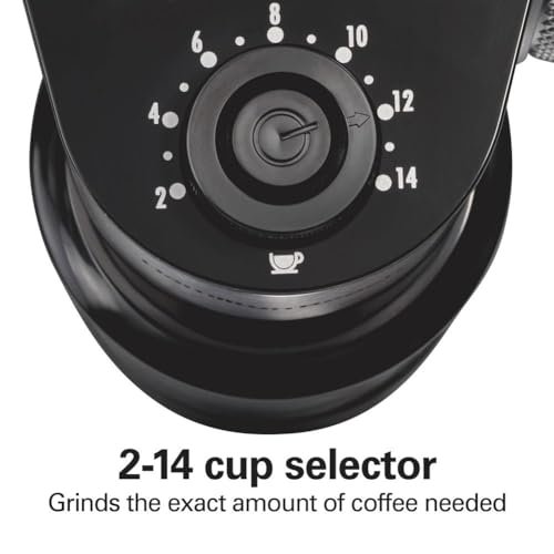 Hamilton Beach Electric Burr Coffee Grinder with Large 16 oz. Hopper