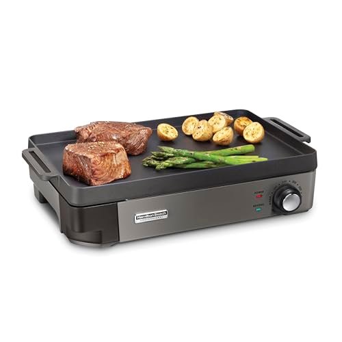 Hamilton Beach Professional Cast Iron Electric Griddle & Indoor Grill