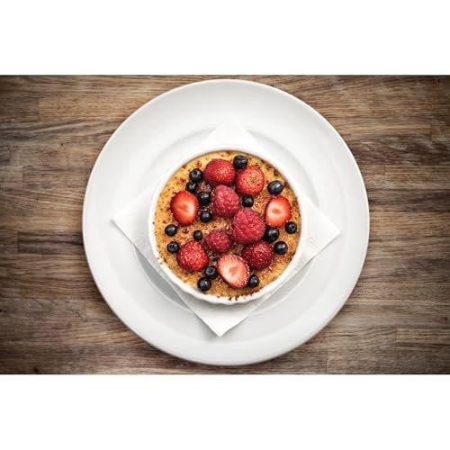 HIC Kitchen Souffle, Fine Porcelain, For Baking Souffles, Casseroles, Side Dishes, And Desserts, 64-Ounce (2-Quart) Capacity