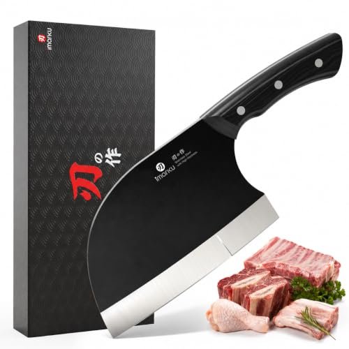 imarku 6.7 Inch Butcher Knife, Meat Cleaver Knife Japanese Steel, Dad Gifts
