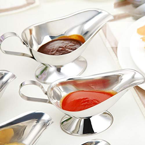 Jasni Stainless Steel Gravy Boat Juice Bucket Roasting Sauce Dish
