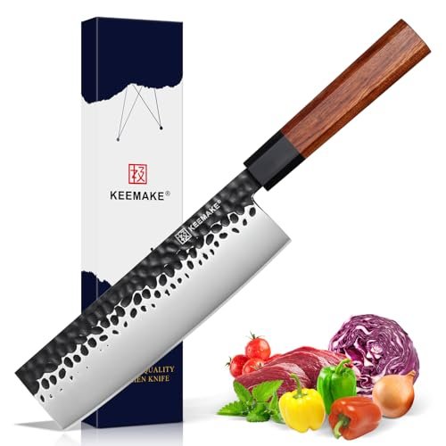 KEEMAKE Nakiri Knife 7 inch - Vegetable Knife Japanese