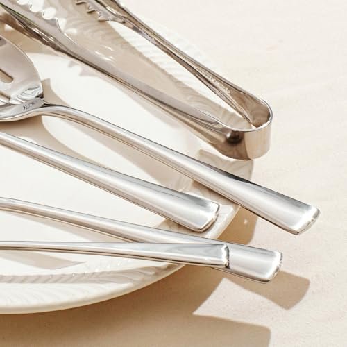 KINGSTONE 10 Piece 18/10 Serving Utensils Set, Stainless Steel Serving Set