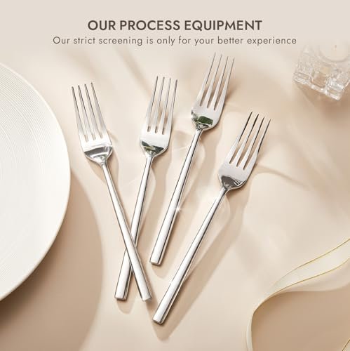 KINGSTONE 16 Piece Dinner Forks Set, Stainless Steel Forks