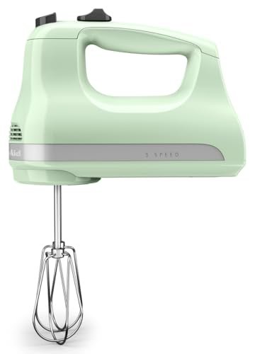 KitchenAid 5-Speed Ultra Power Hand Mixer, Stainless Steel/Plastic, White