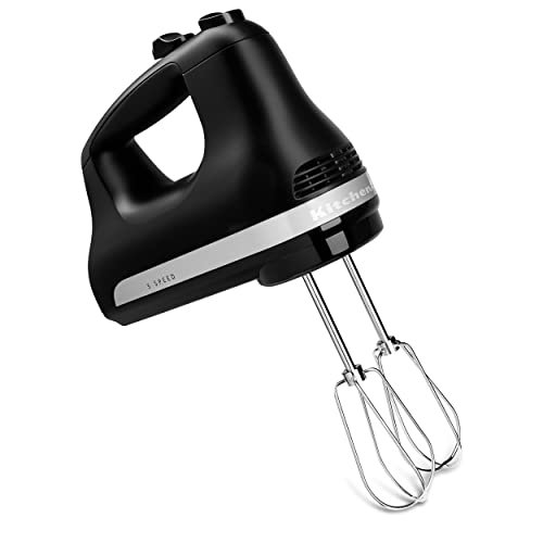 KitchenAid 5 Ultra Power Speed Hand Mixer, KHM512, Black Matte