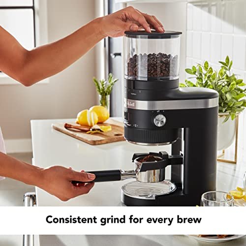 KitchenAid Burr Coffee Grinder, KCG8433, Matte Black