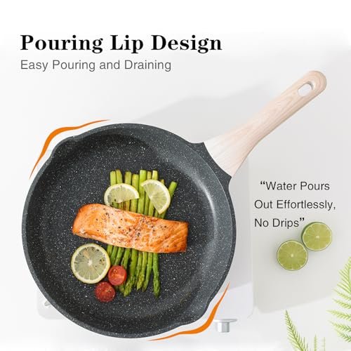 Kordisen Non Stick Frying Pan Skillet, 12.5 Inch Large Cooking Pan