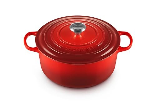 Le Creuset Enameled Cast Iron Round Dutch Oven, 7.25 qt., Cerise