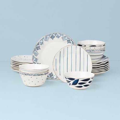 Lenox Blue Bay Porcelain 24-Piece Dinnerware Set for 8