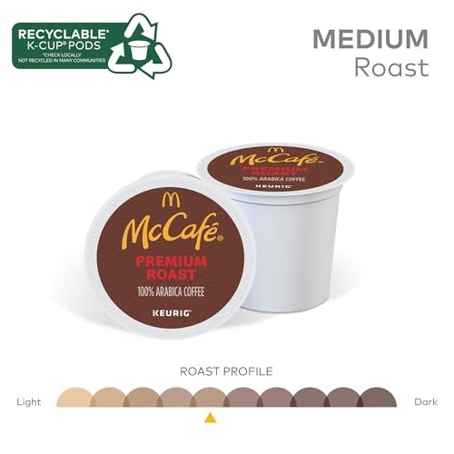 McCafe Premium Roast Coffee, Single Serve Keurig K-Cup Pods, Medium Roast, 84 Count