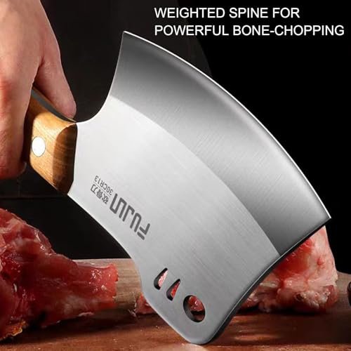 Meat Cleaver Knife, Kitchen Axe, Heavy Duty Bone Chopper, Butcher Knife