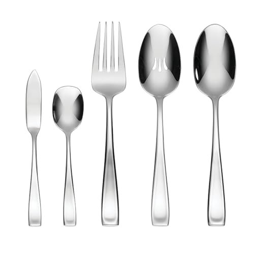 Oneida Moda 65-Piece 18/10 Silverware Set for 12, Flatware