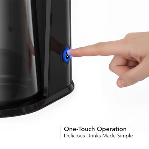 OVENTE Iced Tea and Coffee Maker with 3QT Pitcher, Black CMT215B