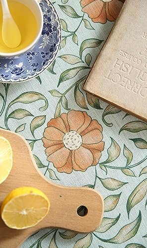 patdrea Vintage French Linen Tablecloth,Rectangular,79"x55"-Wensel