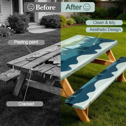 Play Tailor Picnic Table Cover Bench Covers Camping Essentials Tablecloth