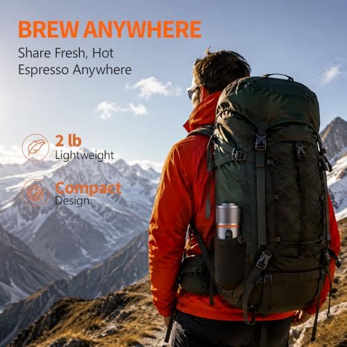Portable Electric Espresso Machine,13500mAh Travel Coffee Maker for Camping