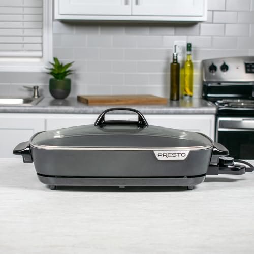 Presto 06858 16-Inch Slimline Electric Skillet with Glass Cover